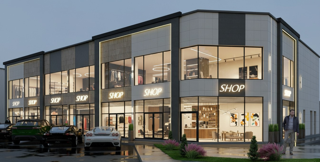 Representative Commercial Buildings construction visualization for Al Helio 2