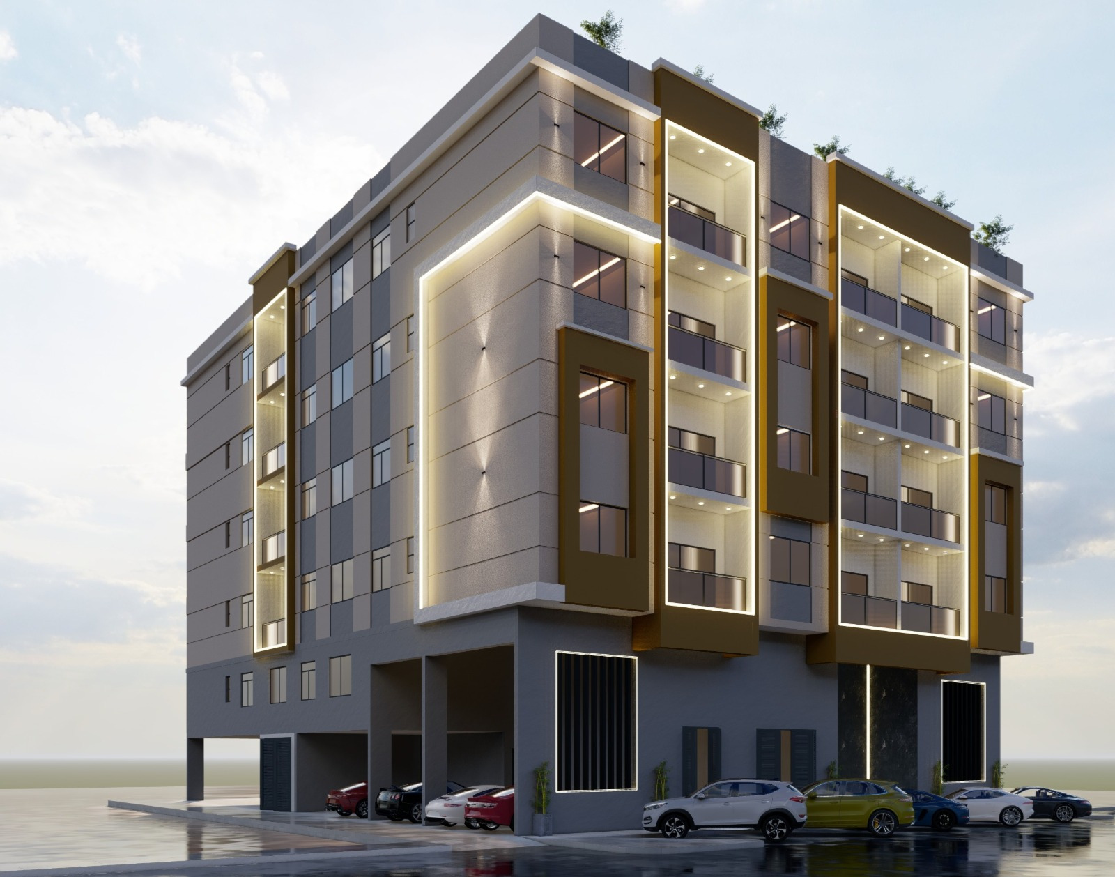 Representative Residential Buildings construction visualization