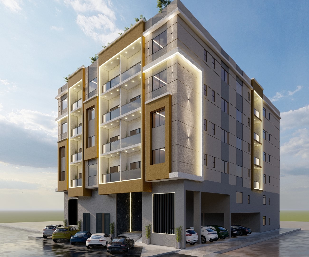 Representative Staff Accommodation construction visualization
